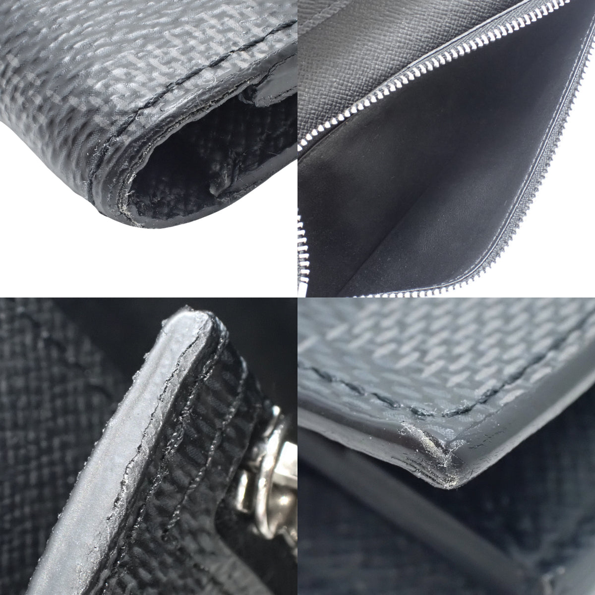 Damier Graphite Alexandre NM 钱包,Damier Graphite帆布材质,黑色灰色,N64414,长款钱包,双折钱包,两折钱包。