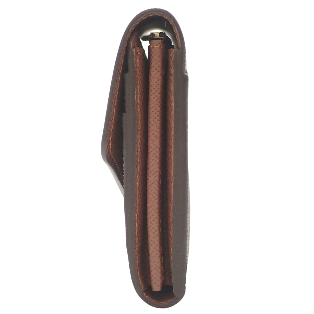 Monogram Portefeuille Sarah,Monogram帆布,棕色,双折,长款钱包。