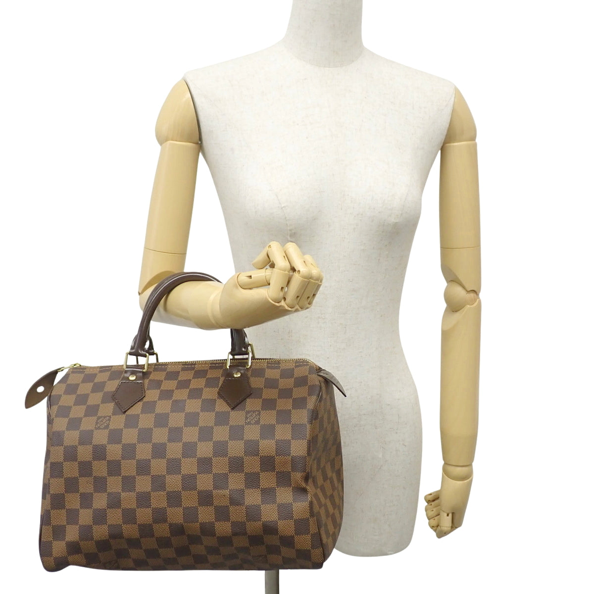 Damier Ebene Speedy 30 Damier帆布 棕色 N41531