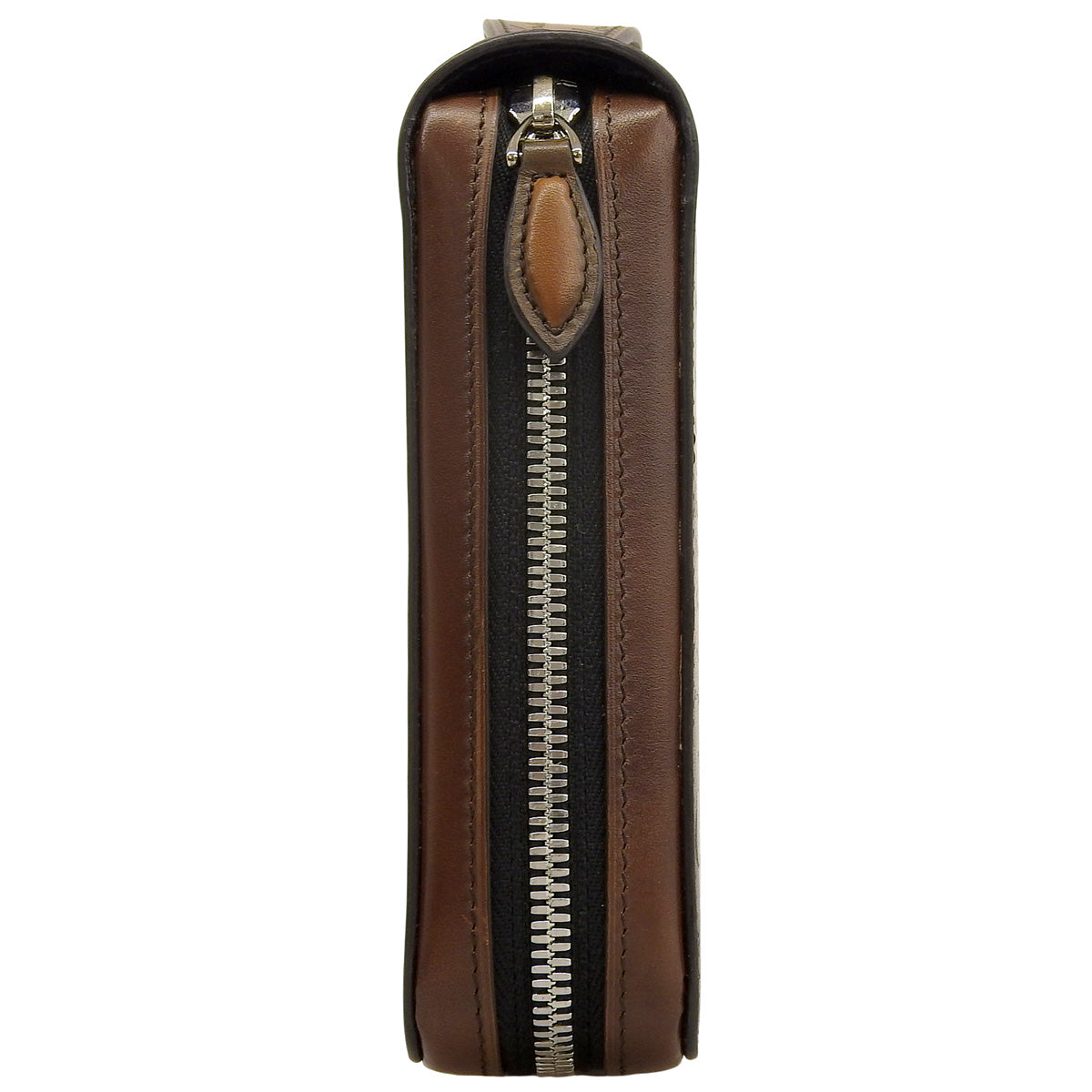 カリグラフィ イタウバ ワイド スクリット ヴェネチア カーフ レザー ブラウン