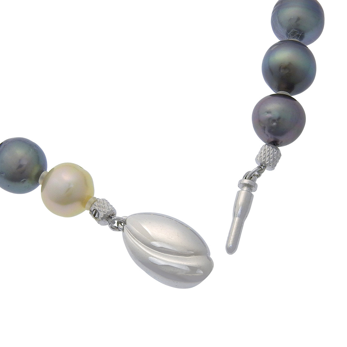 Multicolor Pearl Necklace Silver South Sea Pearl