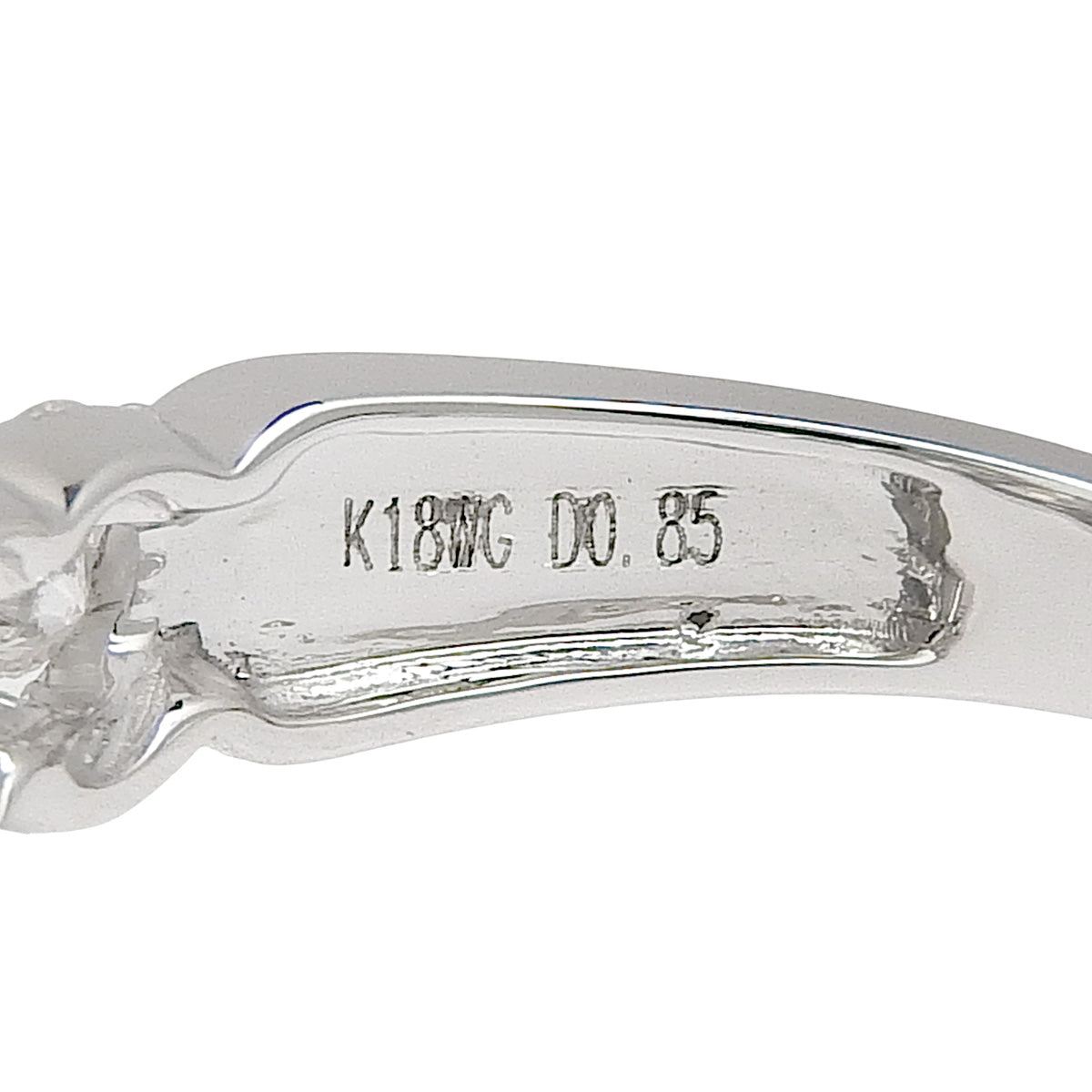 Diamond Ring D0.85 K18 White Gold WG