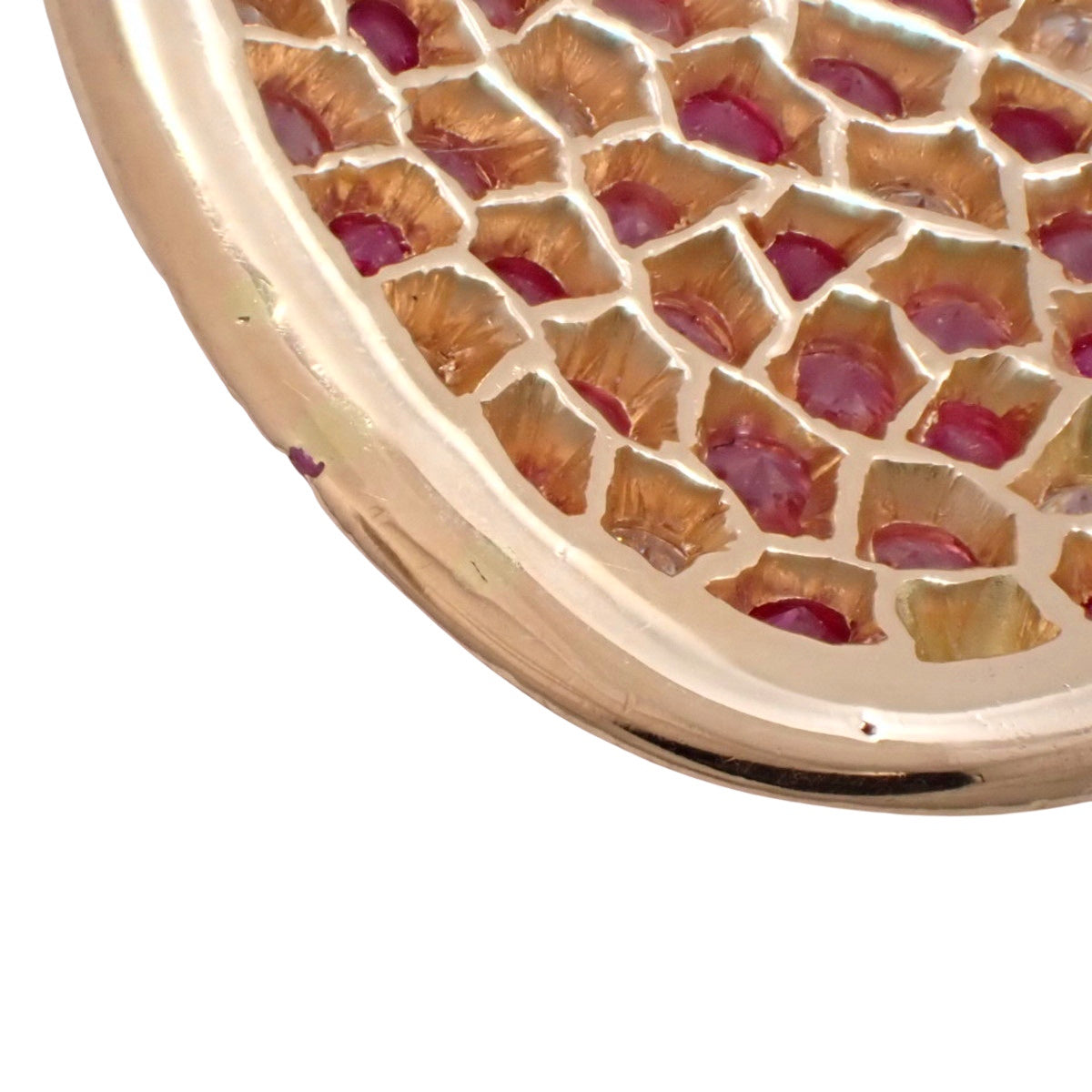 Diamond and Pink Sapphire Necklace, 3.00 carats (sapphires) / 0.60 carats (diamonds), 18k Pink Gold.