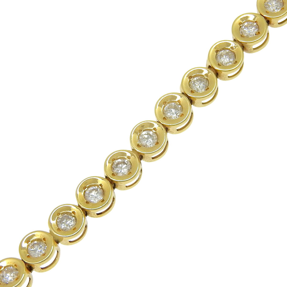 Tennis Diamond Bracelet D2.11 in 18K Yellow Gold