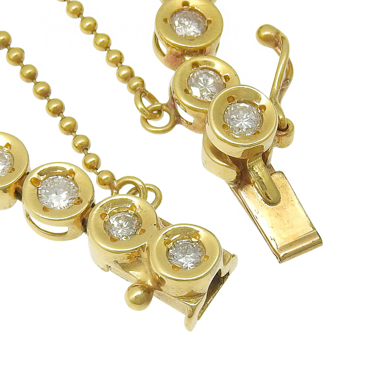 Tennis Diamond Bracelet D2.11 in 18K Yellow Gold