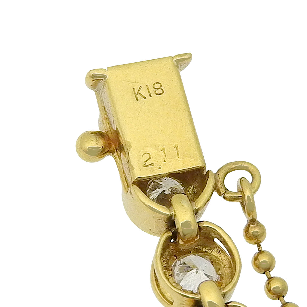 Tennis Diamond Bracelet D2.11 in 18K Yellow Gold