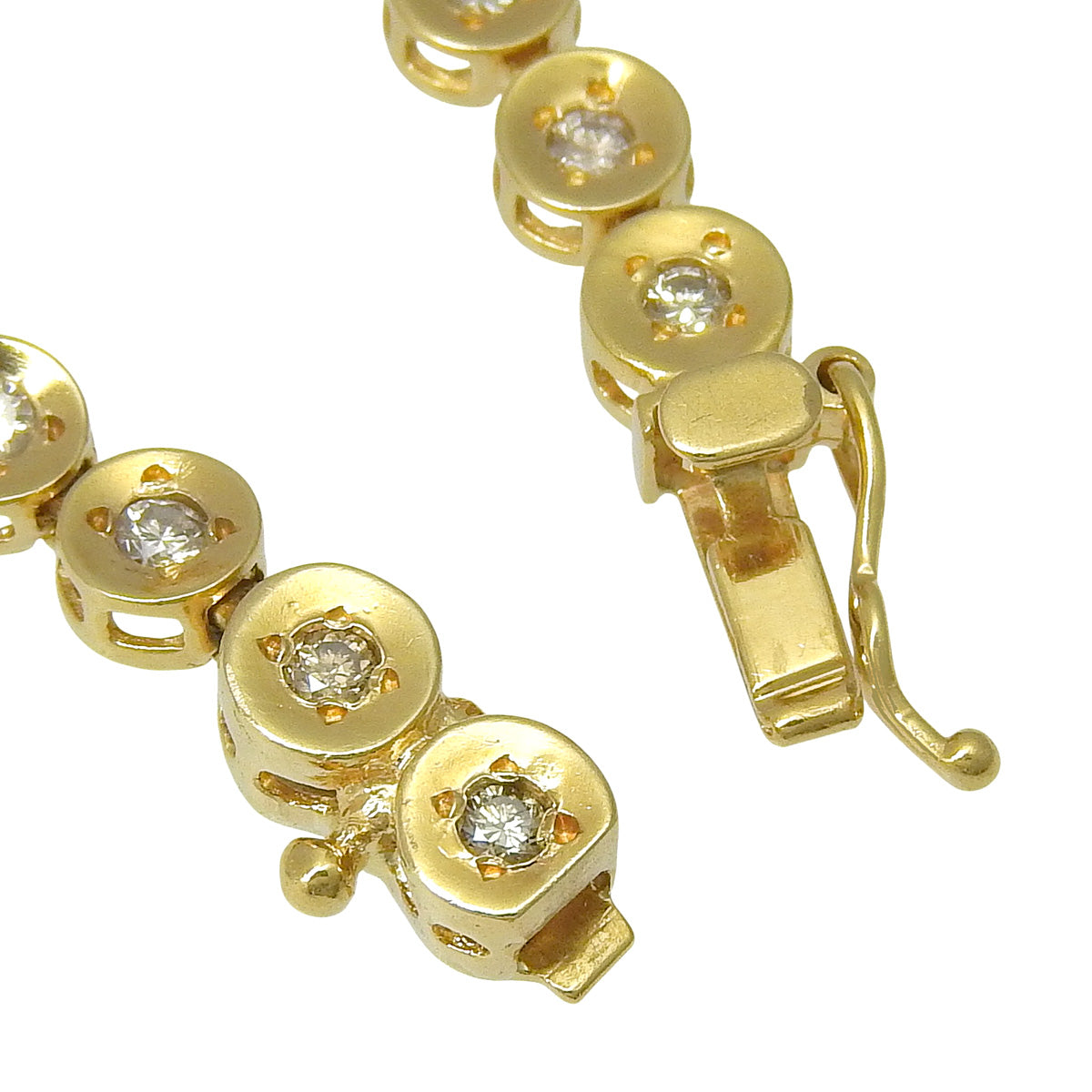 网球钻石手链 D1.00 18K黄金