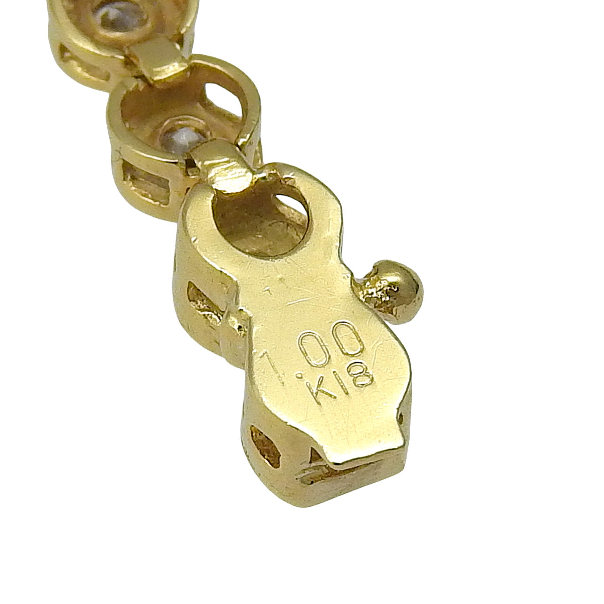 网球钻石手链 D1.00 18K黄金