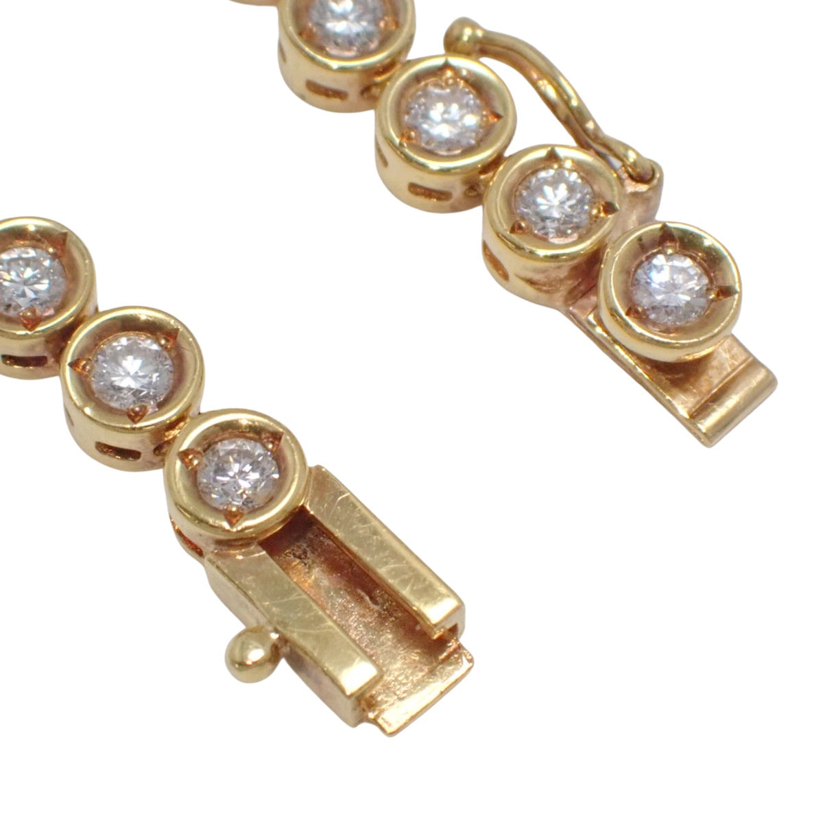 テニス ダイヤモンド ネックレス D10.06 イエローゴールド K18YG 36.3g