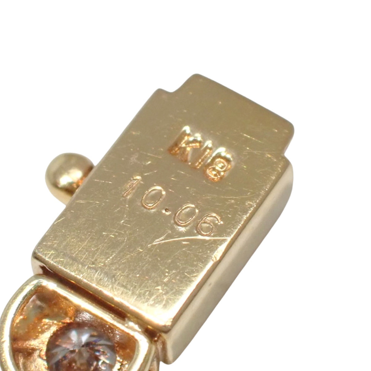 テニス ダイヤモンド ネックレス D10.06 イエローゴールド K18YG 36.3g