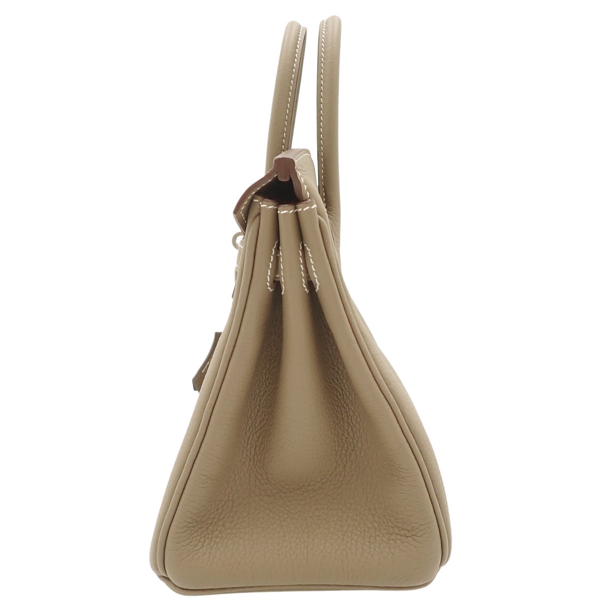 【全新】铂金包,25K金压印Togo钯金配件,灰褐色/灰褐色哑光银色配件