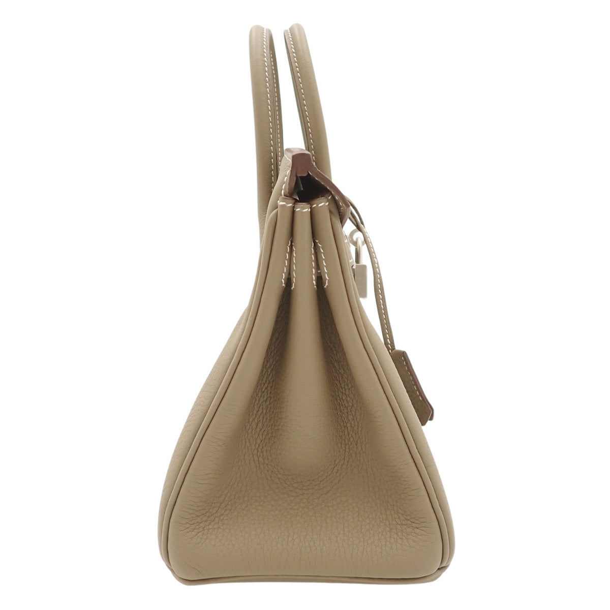 【全新】铂金包,25K金压印Togo钯金配件,灰褐色/灰褐色哑光银色配件