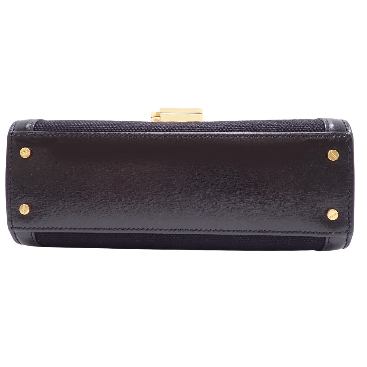 卡珊德拉迷你手提包,帆布皮革材质,黑色,货号623930