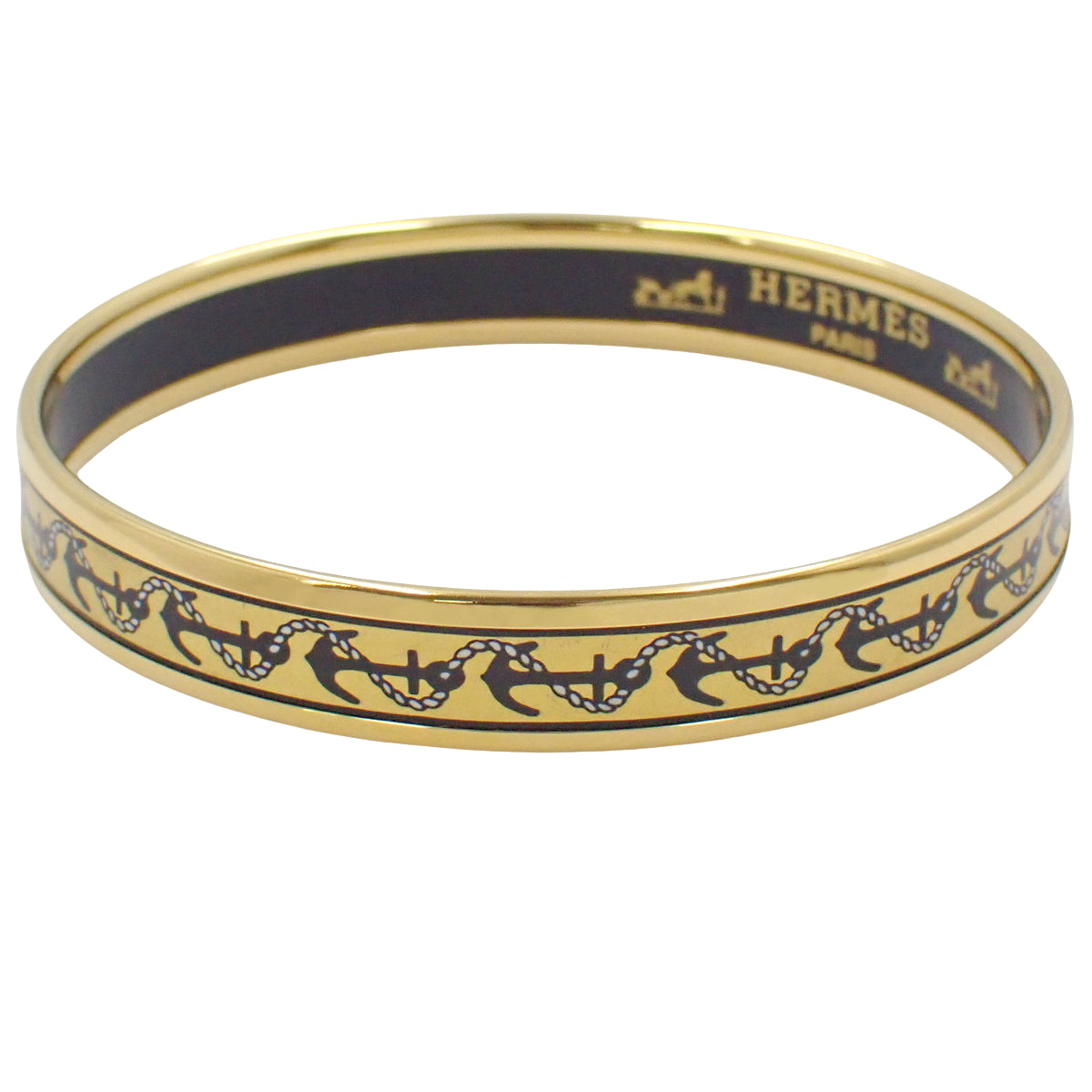 エマイユPM メタル(GP) ブレスレット アクセサリー 碇 イカリ マリン柄 七宝焼き