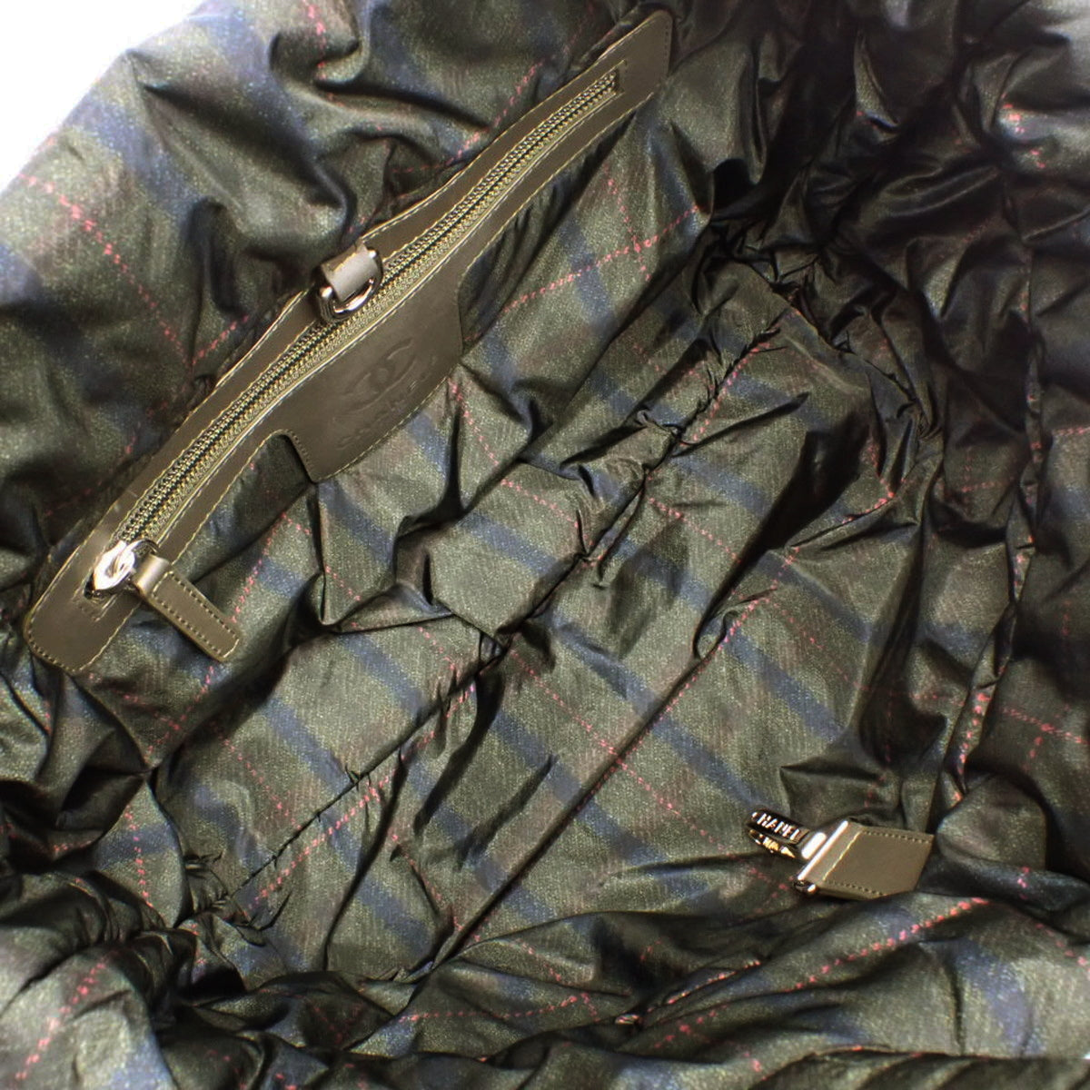 Coco Cocoon 托特包 尼龙 卡其色 灰褐色 A48611 格子图案