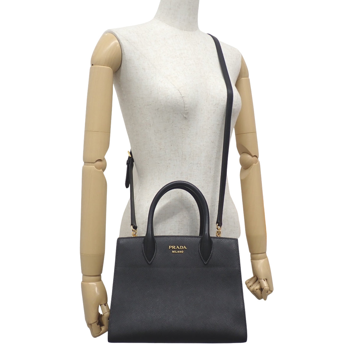 Bibliotheque Saffiano 皮革包 1BA050