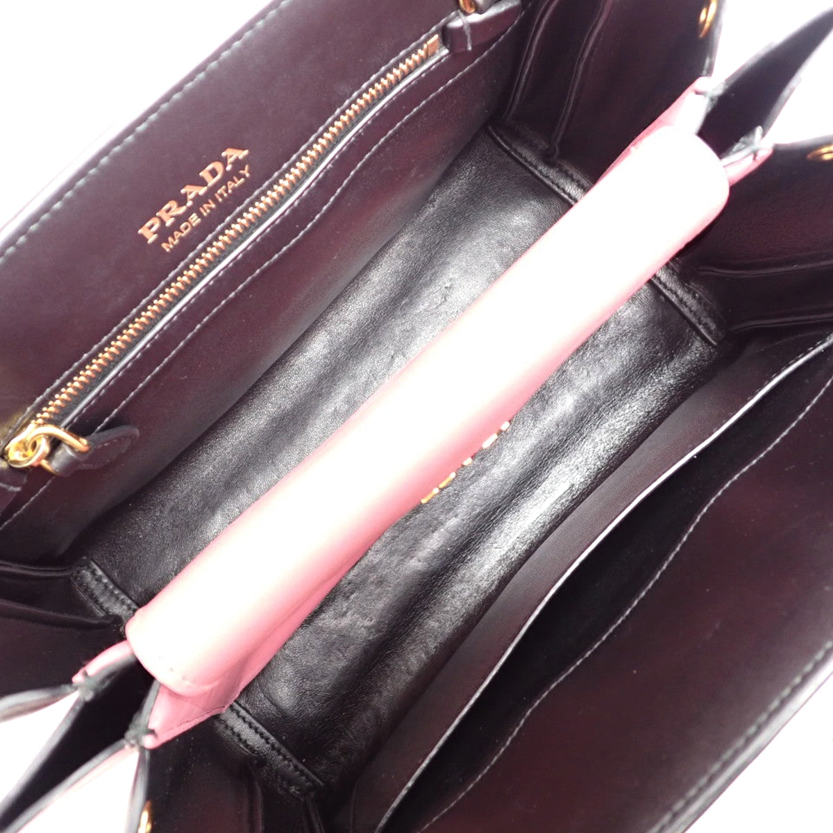ビブリオテーク バッグ サフィアーノレザー SAFFIANO+CITY C NERO+BEGONIA 1BA050