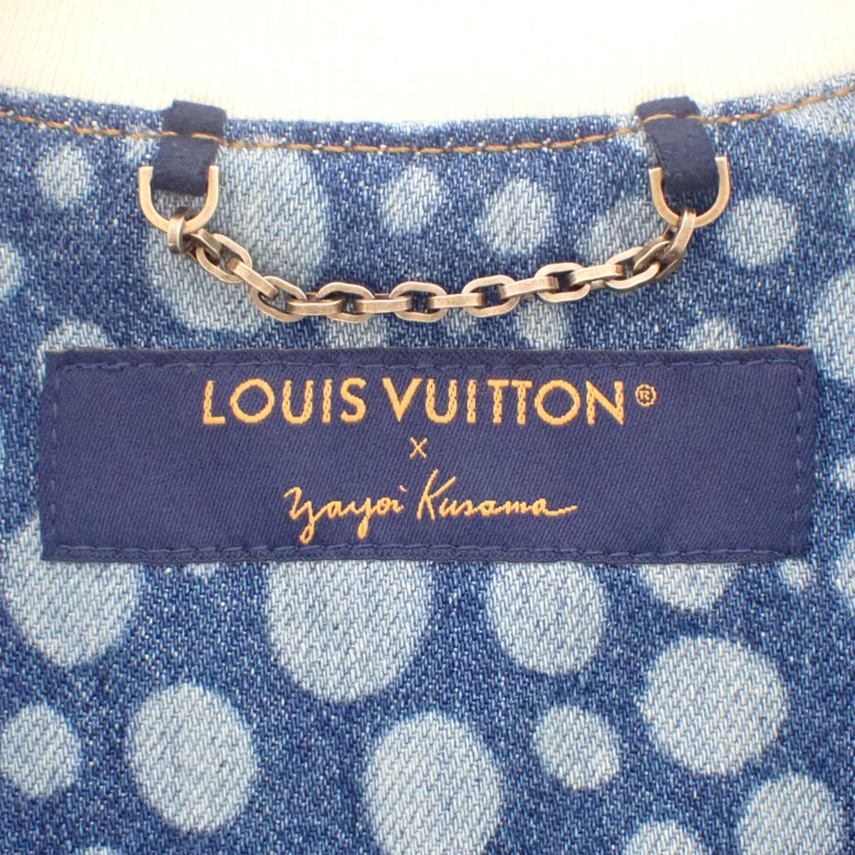 LV × YK インフィニティドットデニムシャツ 2023年 M RM232H 草間彌生コレクション コラボ 半袖 ベースボールシャツ