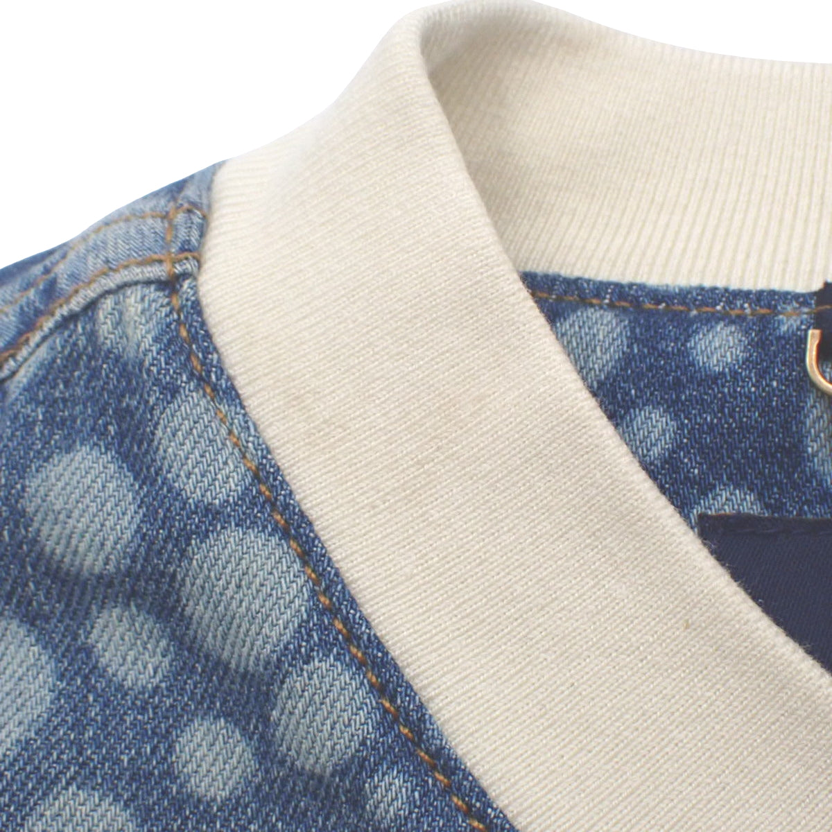 LV × YK インフィニティドットデニムシャツ 2023年 M RM232H 草間彌生コレクション コラボ 半袖 ベースボールシャツ