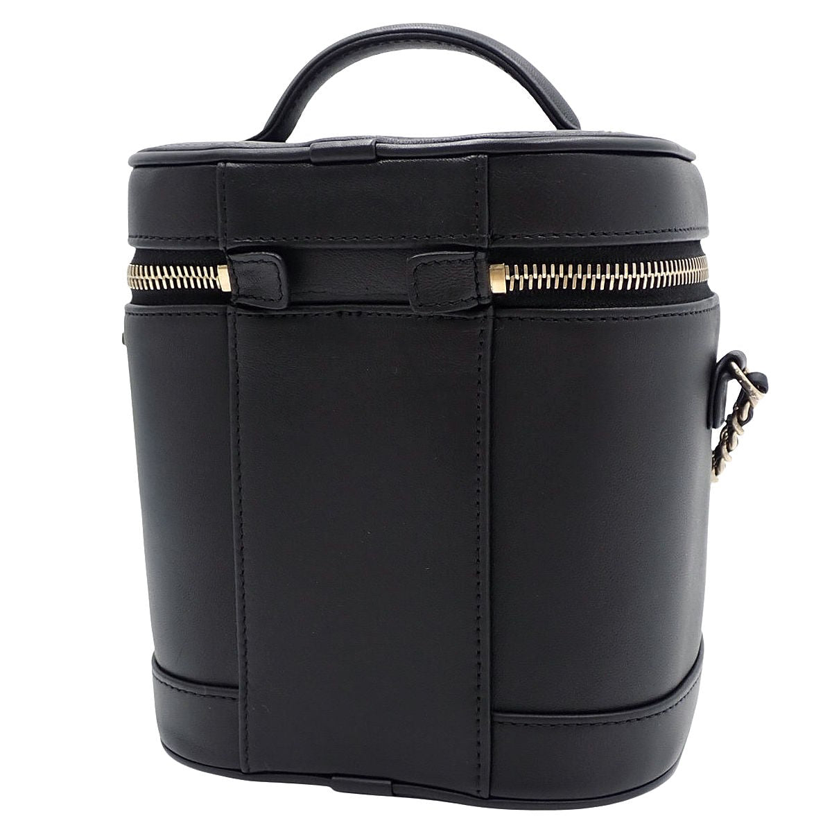 ココマーク バニティバッグ ラムスキン ブラック AS0323