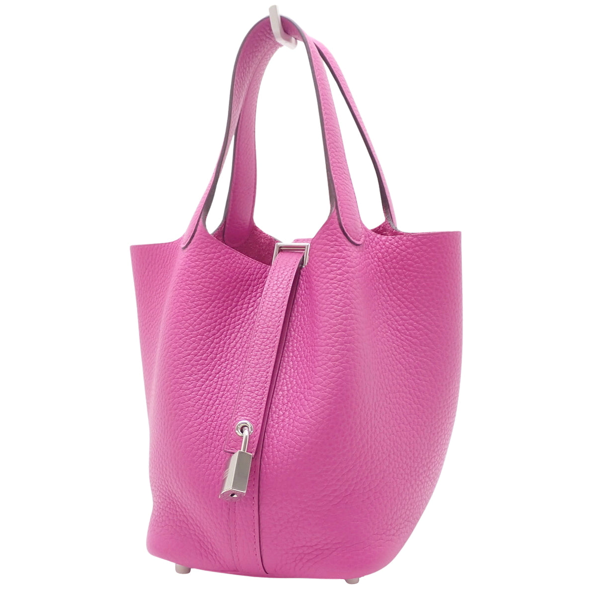 Picotin PM,Taurillon Clemence皮革,木兰色,银色五金件,C刻印。