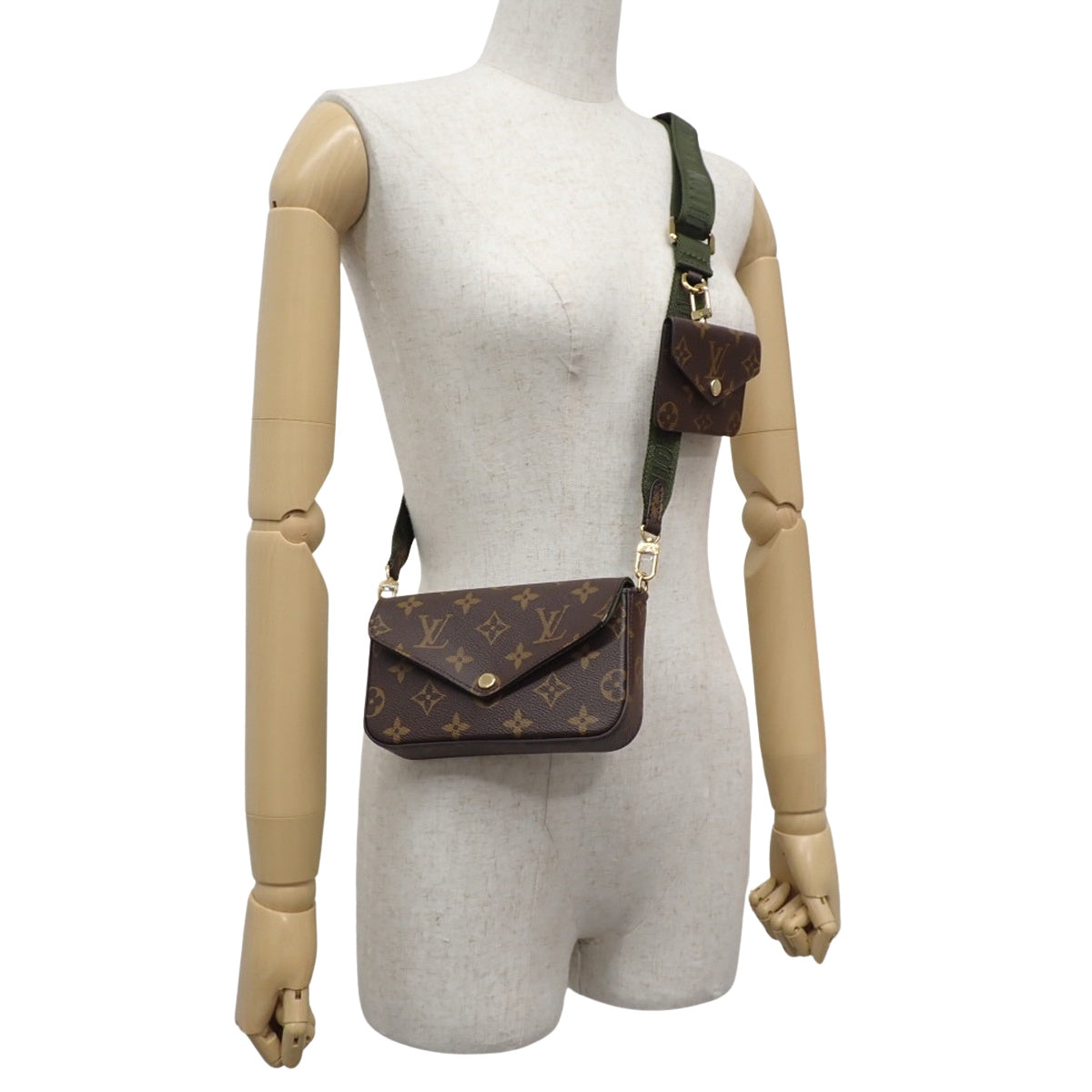 Monogram Multi Pochette Felicie Brown 绿色 M80091