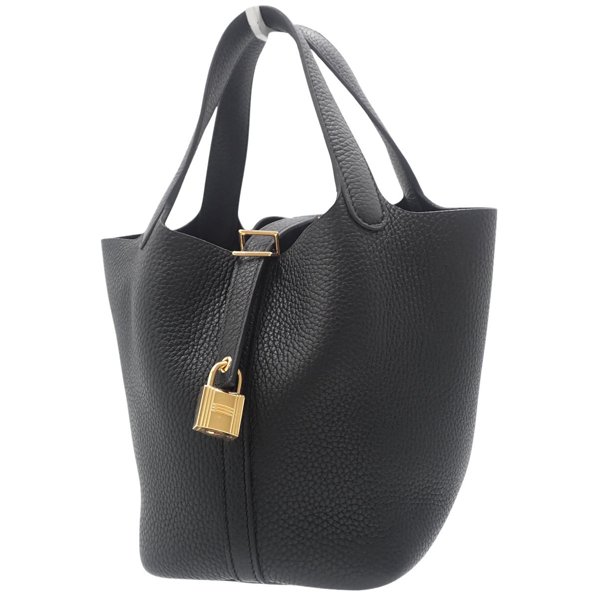 ピコタンロックPM トリヨンクレマンス ブラック ゴールド金具 W刻印