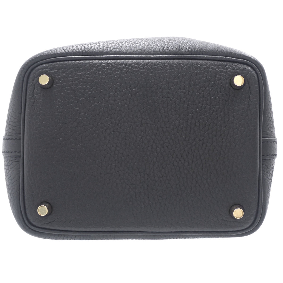 Picotin Lock PM,Taurillon Clemence皮革,黑色,金色五金件,W刻印。