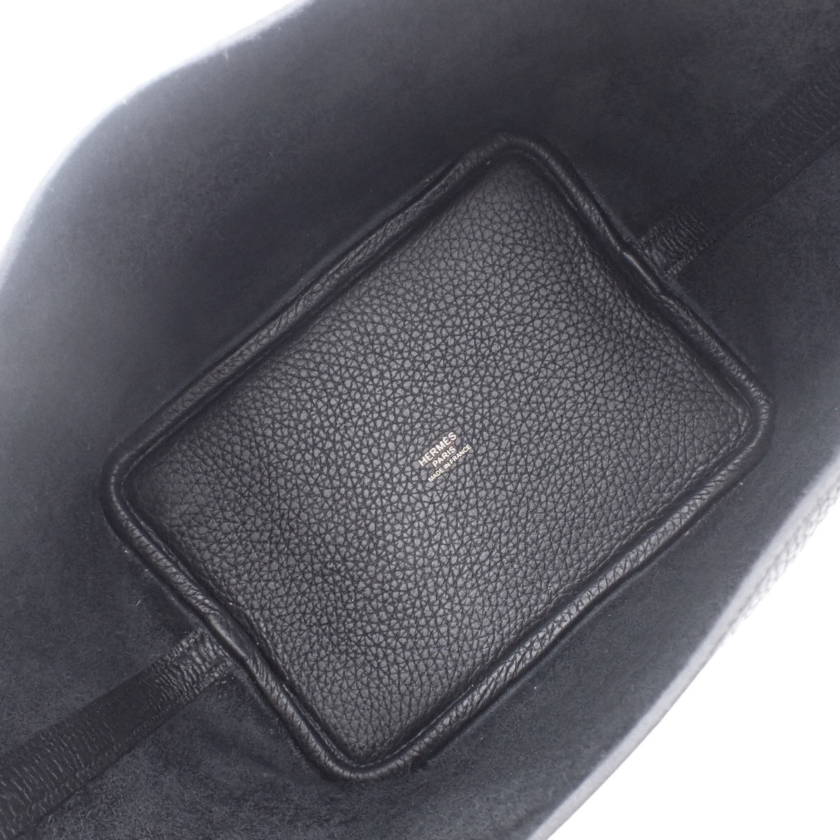 Picotin Lock PM,Taurillon Clemence皮革,黑色,金色五金件,W刻印。