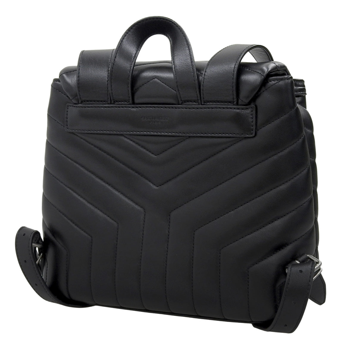 Lulu Backpack, Leather, Black, 487220