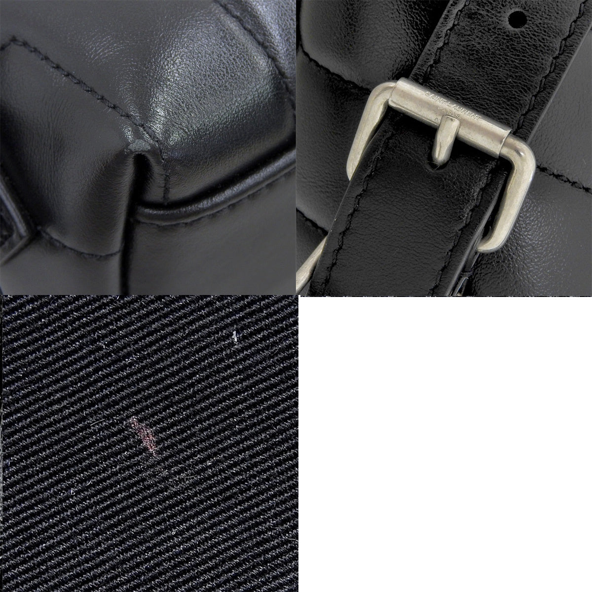 Lulu Backpack, Leather, Black, 487220