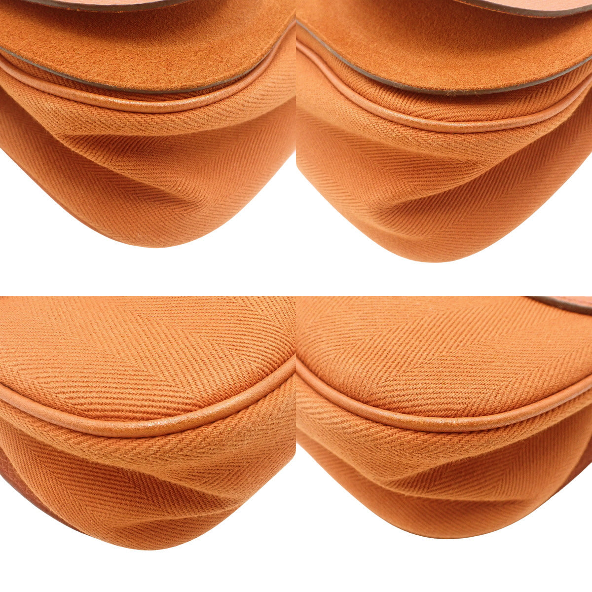 萨克科洛拉多PM,Vache Liegee皮革,Toile Officier帆布,钯金五金件,Potiron色,银色五金件,□I刻印。