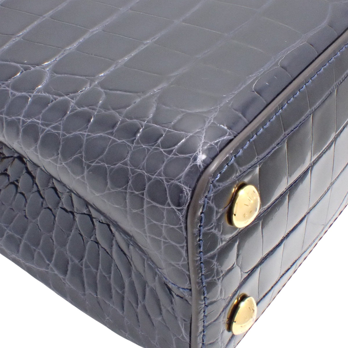 Capucine Mini, Crocodile, Navy