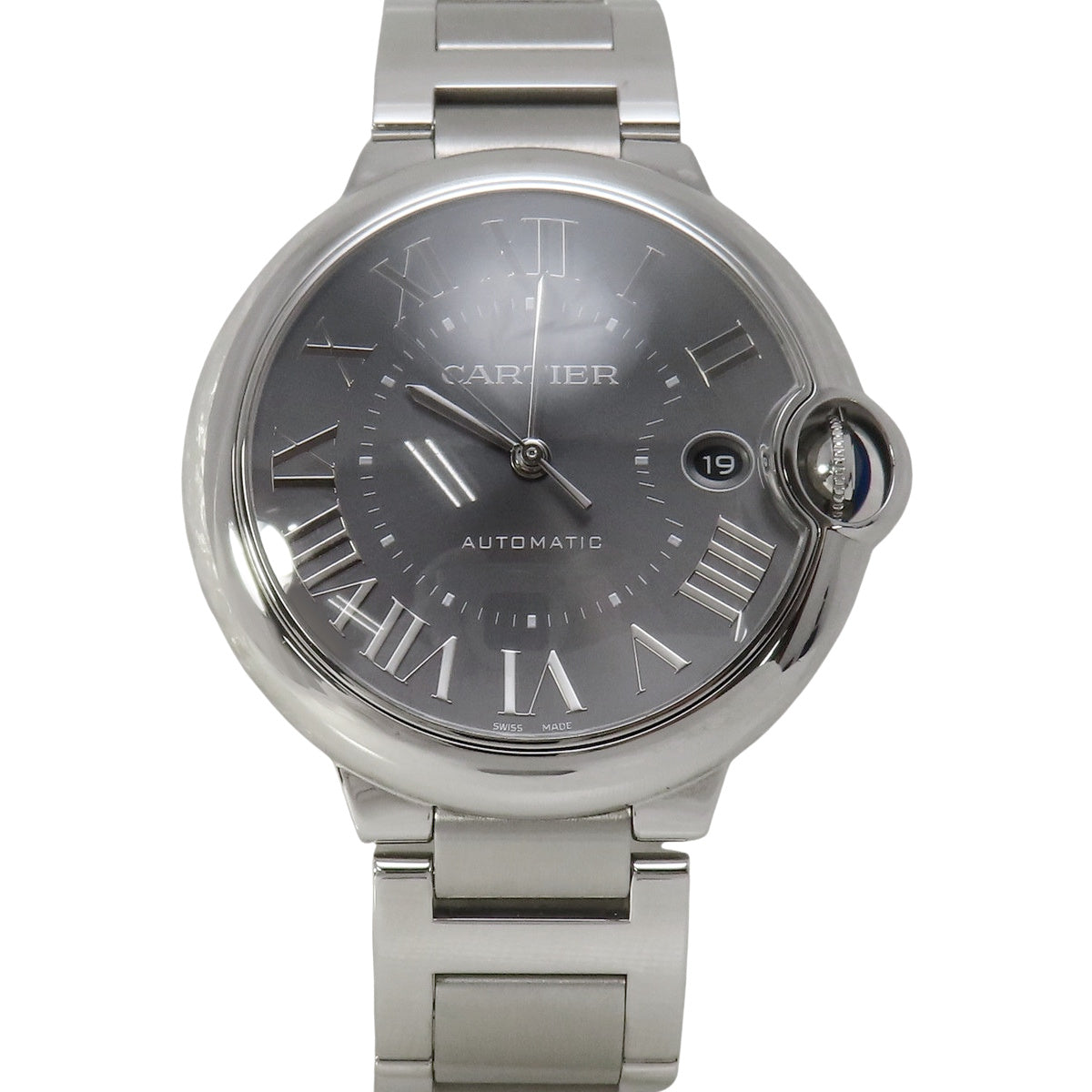 バロンブルー ドゥ カルティエ LM WSBB0060 SS グレー 自動巻き