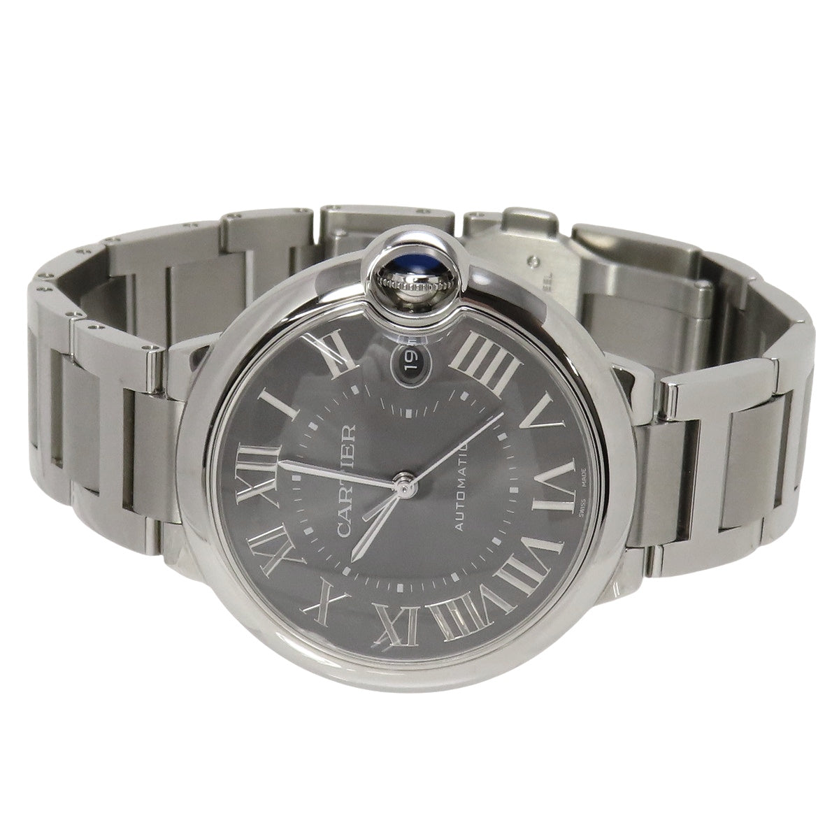 バロンブルー ドゥ カルティエ LM WSBB0060 SS グレー 自動巻き