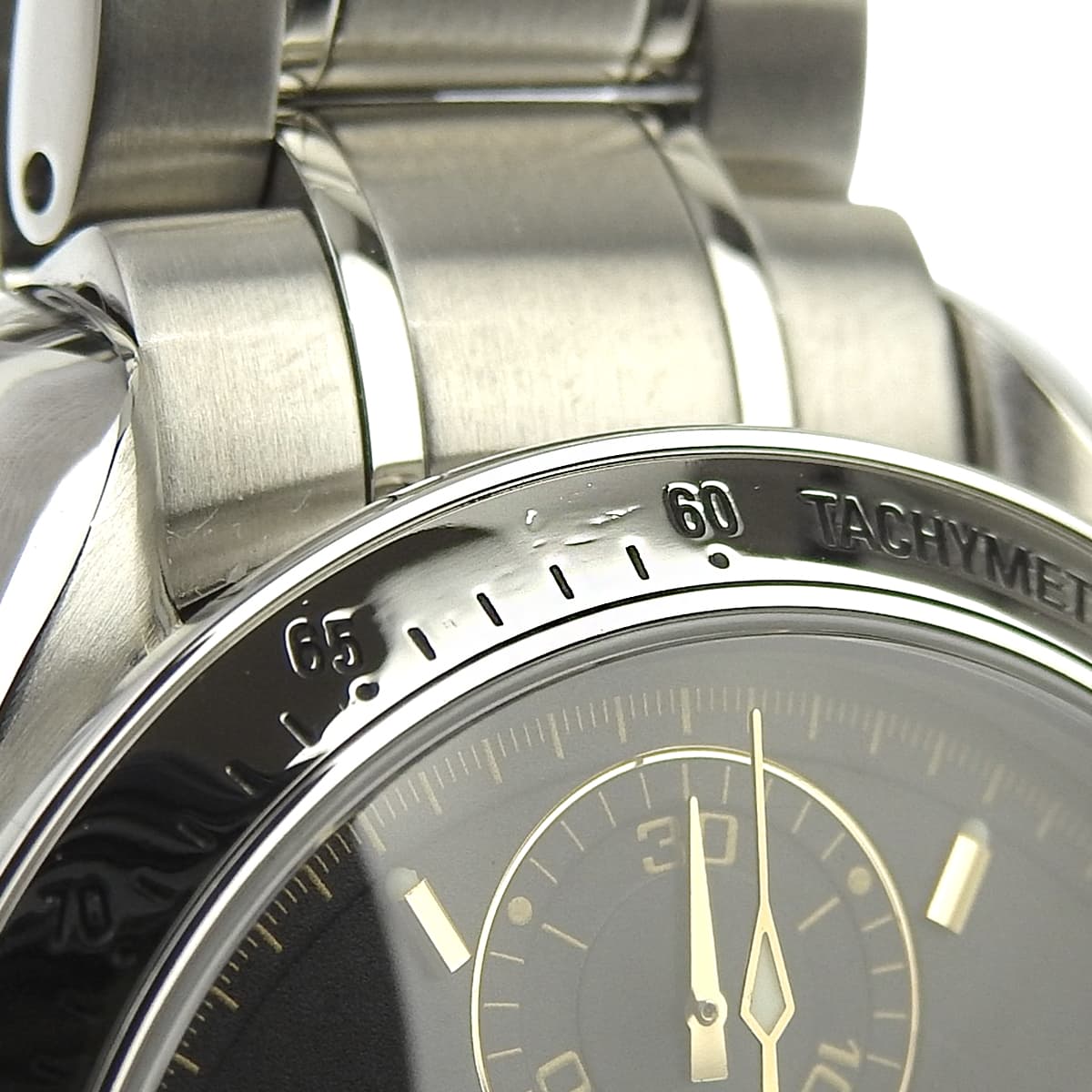 Speedmaster Date 3513.54 SS Black Automatic Men's