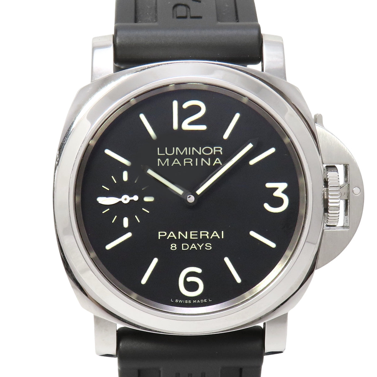 Luminor Marina 8DAYS PAM00510 SS/Rubber Black Manual Winding Men's