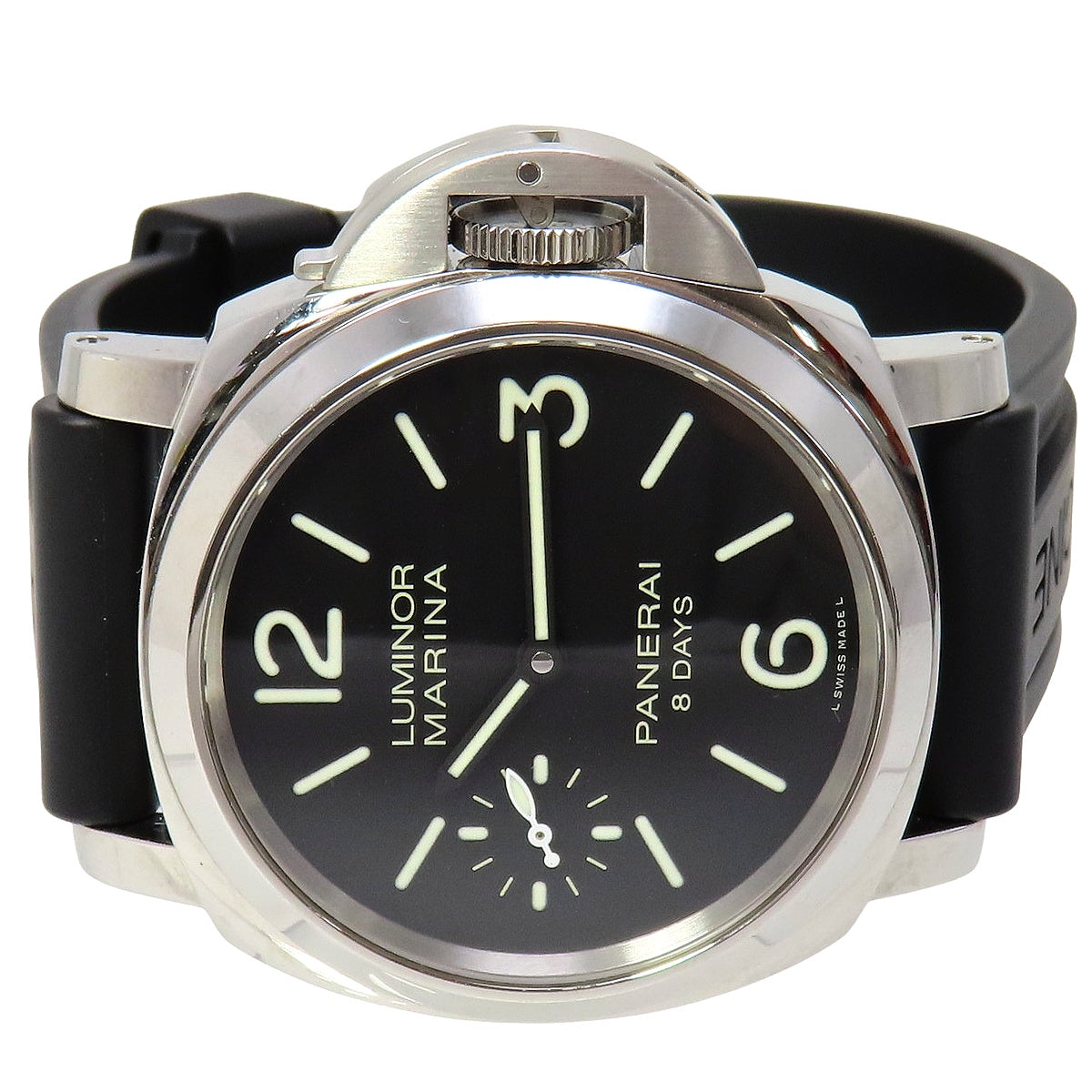 Luminor Marina 8DAYS PAM00510 SS/Rubber Black Manual Winding Men's