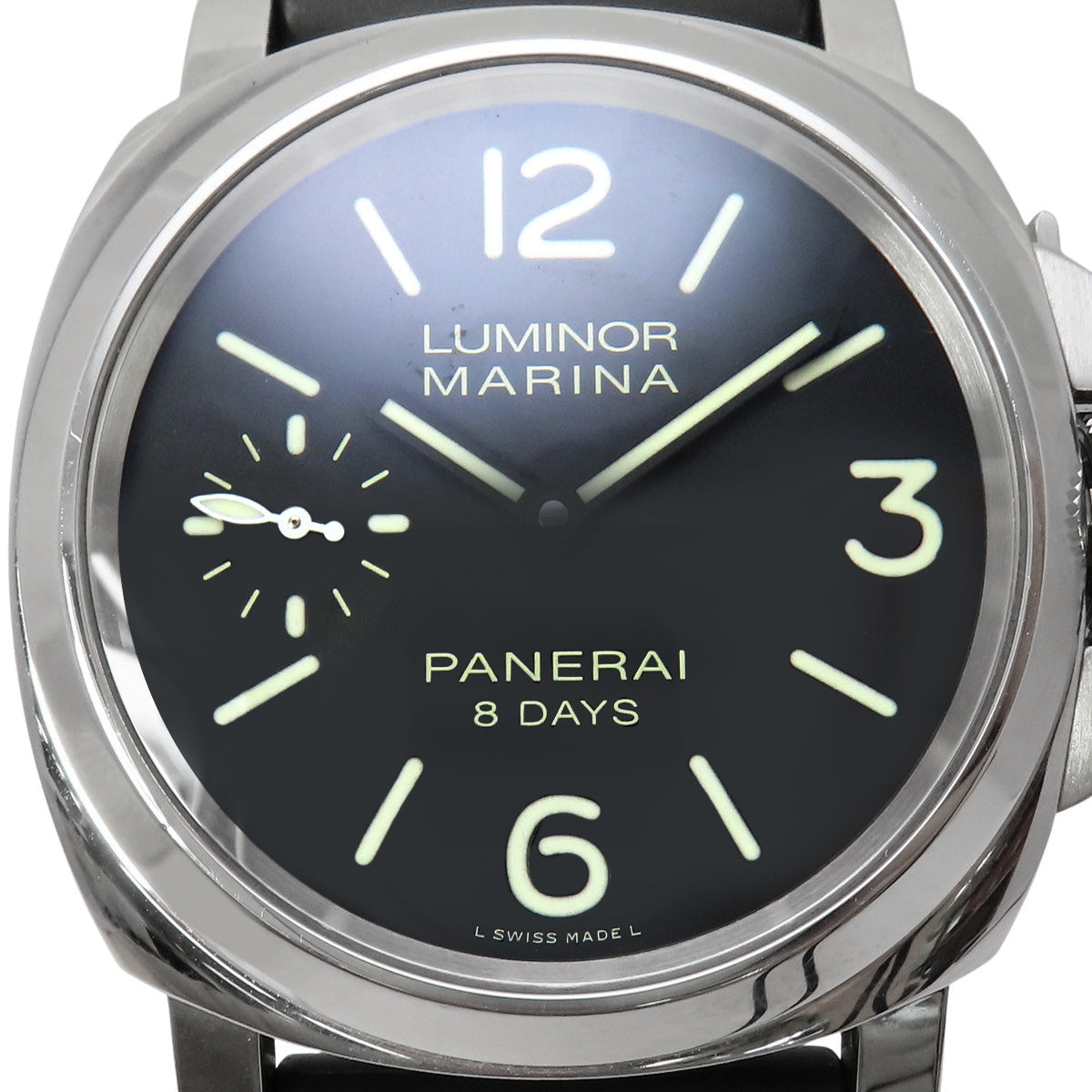 Luminor Marina 8DAYS PAM00510 SS/Rubber Black Manual Winding Men's