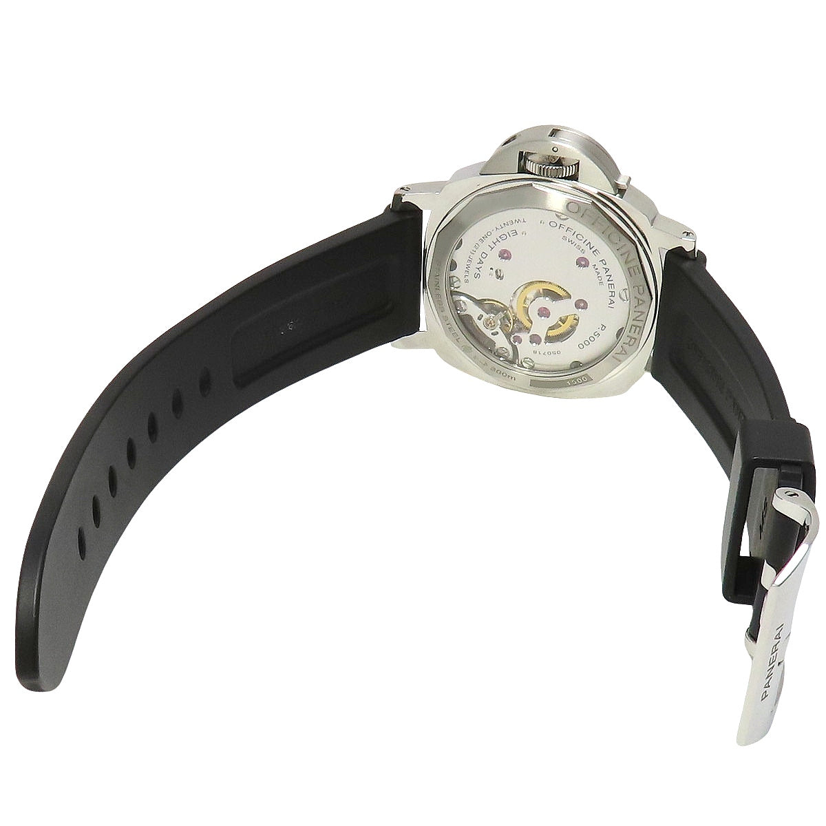 Luminor Marina 8DAYS PAM00510 SS/Rubber Black Manual Winding Men's