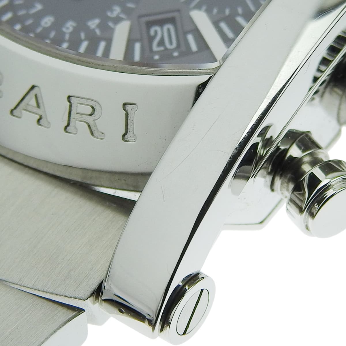 アショーマ クロノグラフ AA44SCH SS ネイビー 自動巻き メンズ