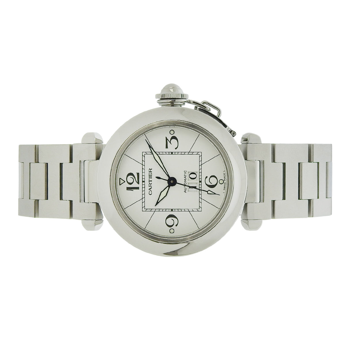 Pasha C Big Date W31055M7 Stainless Steel White Automatic Unisex