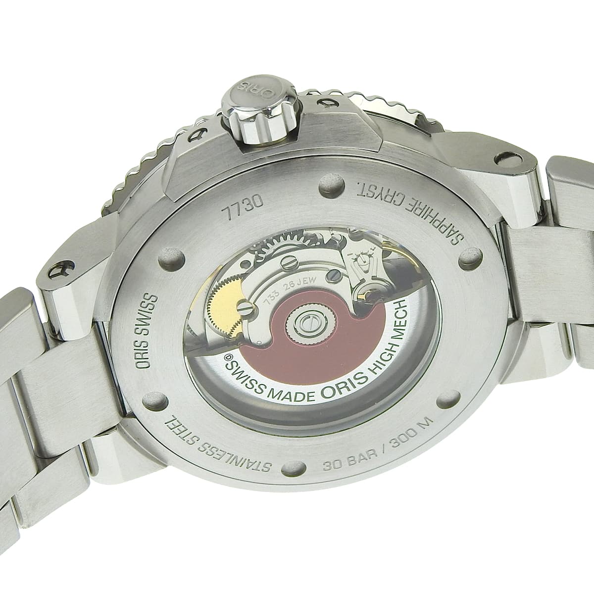 Aquis Date 733 7730 4134-07 不锈钢黑色自动男士腕表