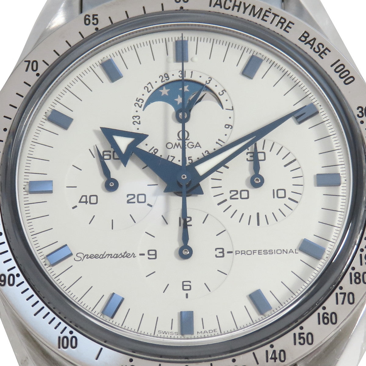 Speedmaster Professional Moonphase 3575.20 SS/WG White Manual Winding Men's