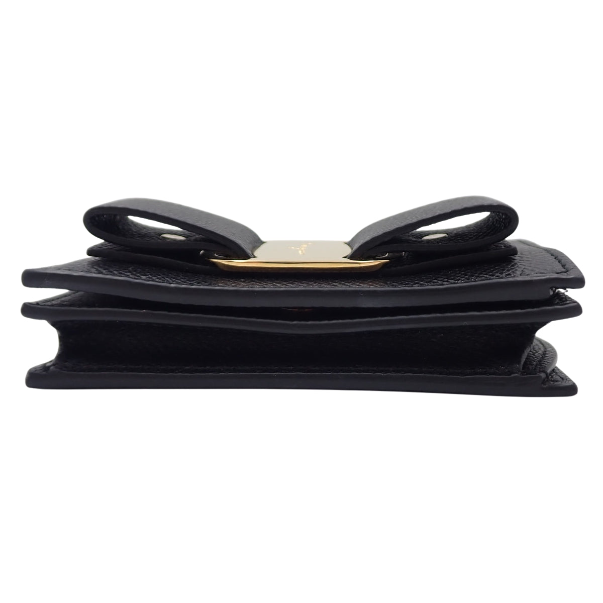 Vara 丝带双折钱包 小牛皮 NERO 22-D515