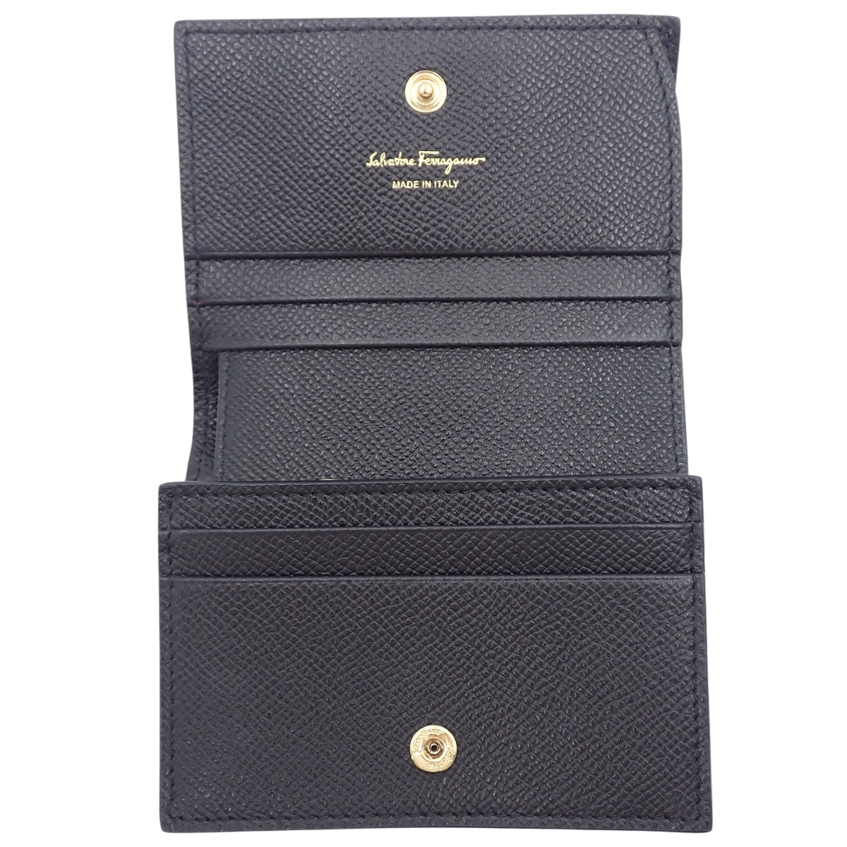 Vara Ribbon Bifold Wallet, Calfskin, Nero (Black), 22-D515