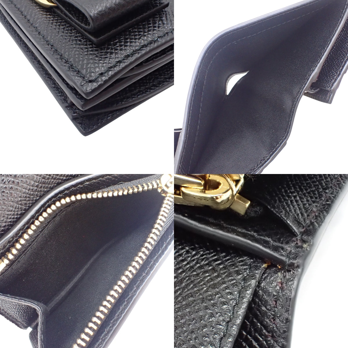 Vara Ribbon Bifold Wallet, Calfskin, Nero (Black), 22-D515