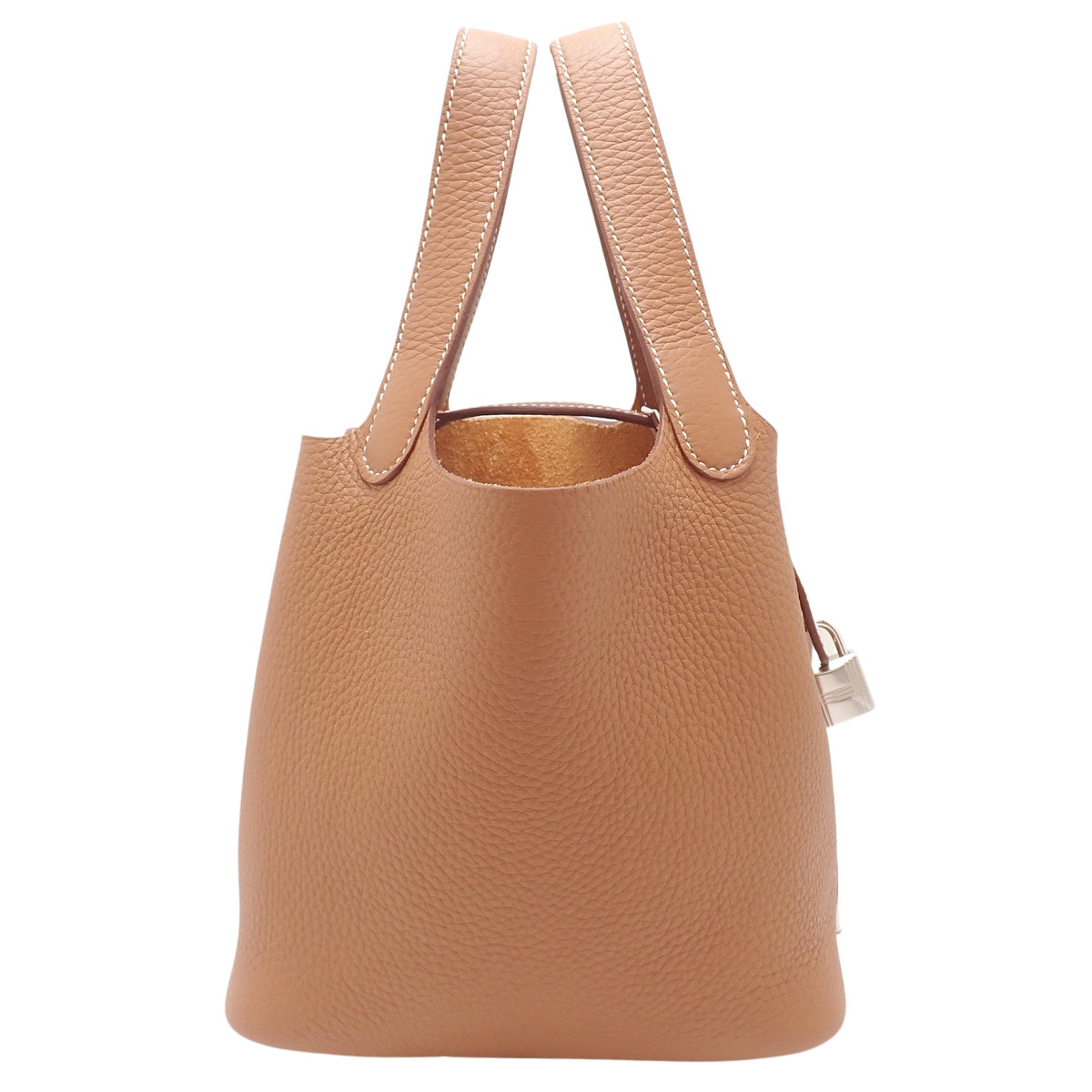 【未使用】Picotin Lock PM Taurillon Clemence 钯金五金件 金色/银色五金件 W刻印