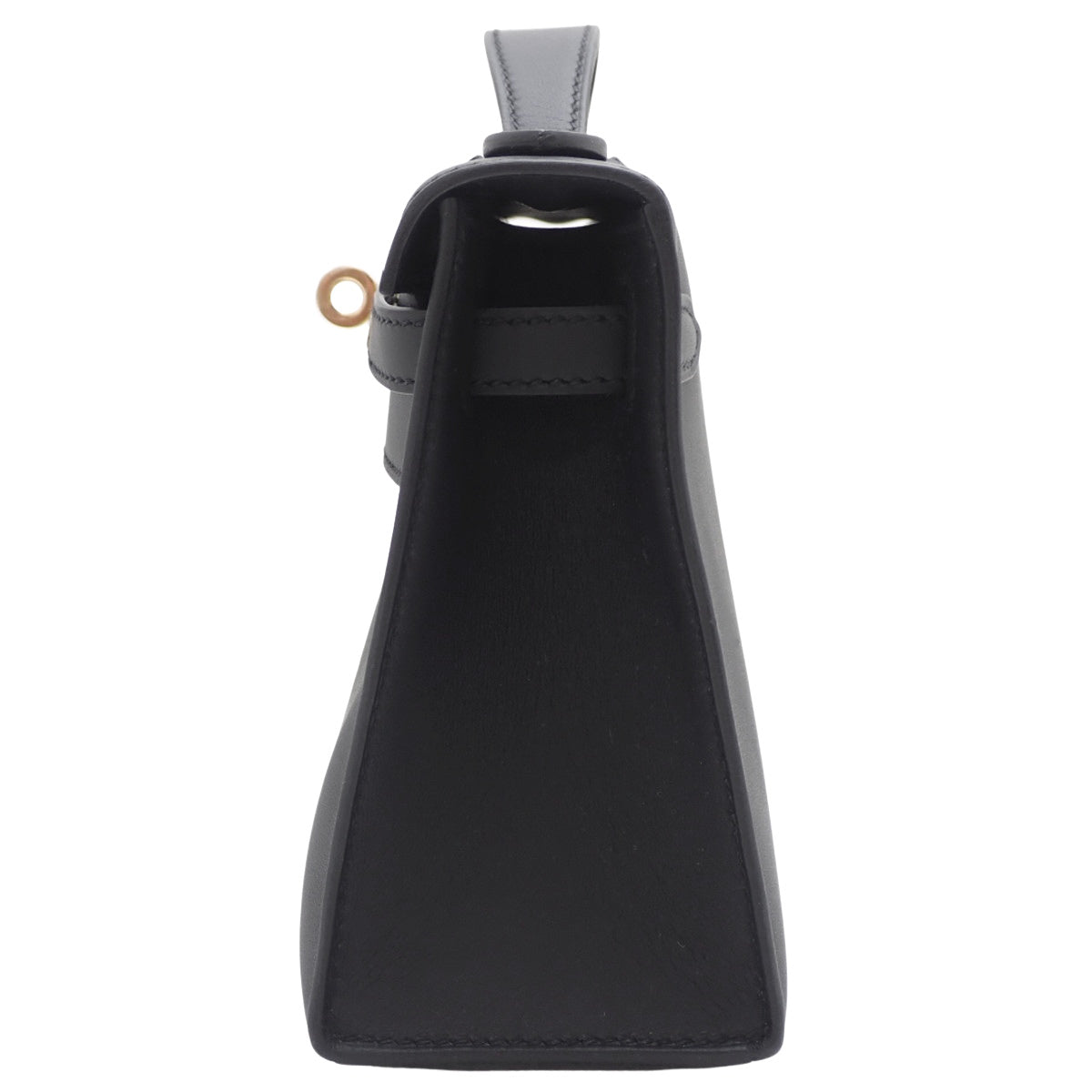 【新品】Pochette Kelly Swift 黑色 香槟金五金 W刻印