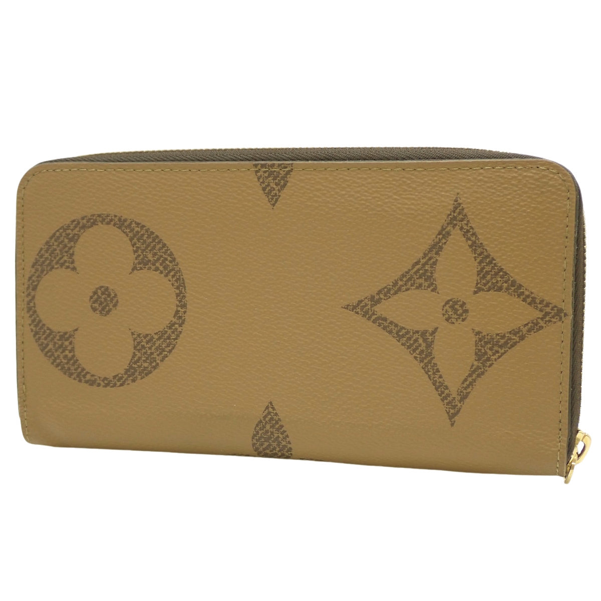 Monogram Giant Reverse Zippy Wallet, Camel M69353